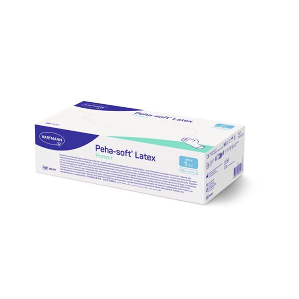 Rukavice Peha-soft Latex Protect bez pudru 100ks - S