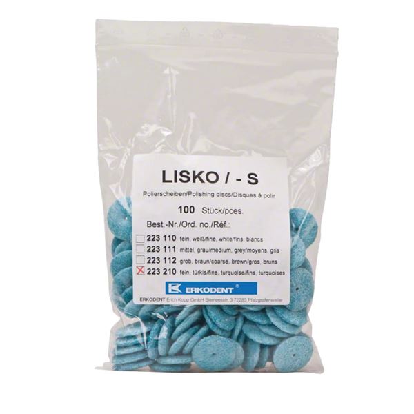 Lisko-S leštící kotouče bledě modré, 100ks