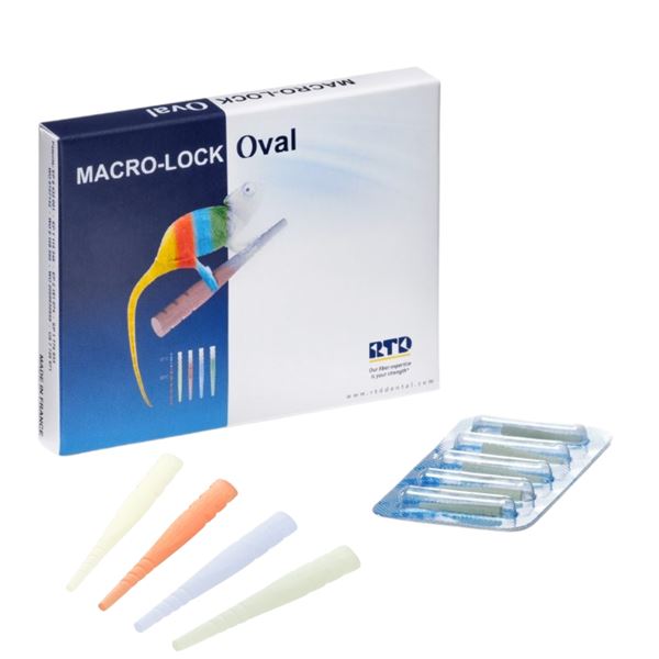 Macro-Lock Oval 5ks č.2 - červené - 2,29/0,8mm