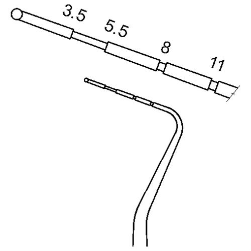 Sonda paradontologická WHO 3,5-5,5-8-11