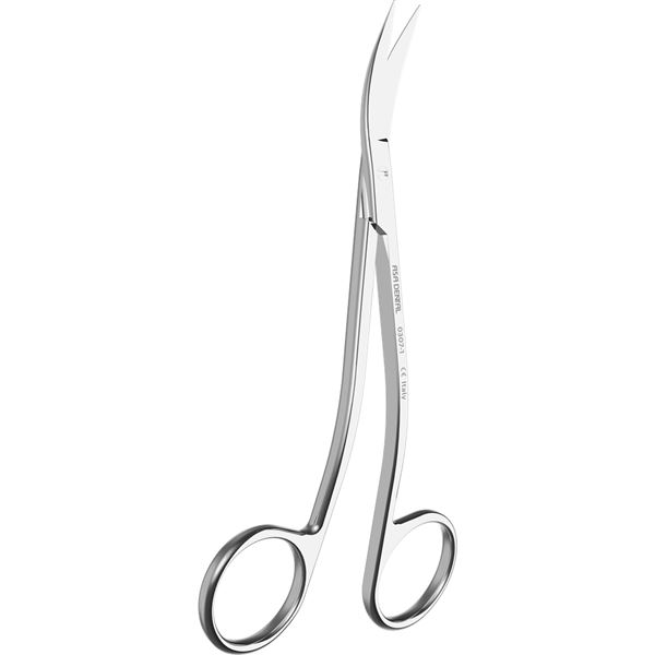 Nůžky La Grange 2xzahnuté, pilkový okraj jemné ASA 10,5cm