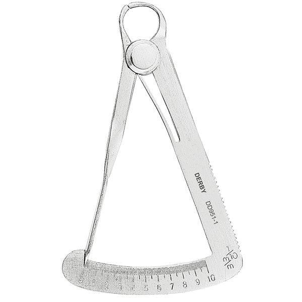 Iwanson měrka na vosk ASA (caliper)