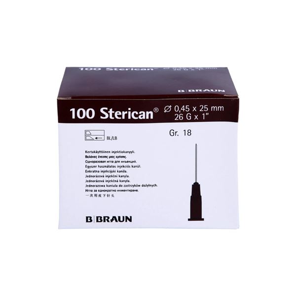 Sterican jehly 0,45 x 25 mm 100 ks