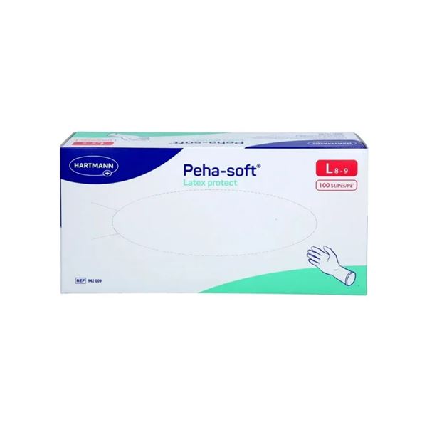 Rukavice Peha-soft Latex Protect bez pudru 100ks - L