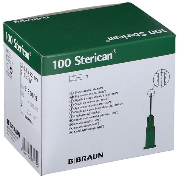 Sterican jehly 0,80 x 22 mm 100 ks tupé