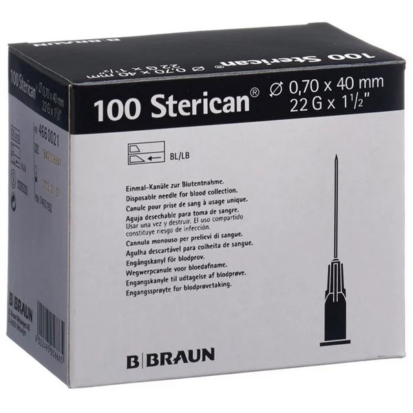 Sterican jehly 0,70 x 40 mm 100 ks