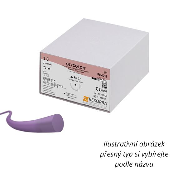 Resorba Glycolon Violet DS18 EP1 USP5/0 45cm, 24ks