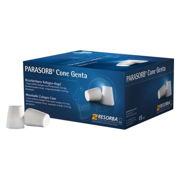 Resorba PARASORB Cone Genta prům. max.12 mm,výška: 16 mm, 10ks