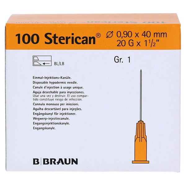 Sterican jehly 0,90 x 40 mm 100 ks