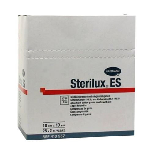 Sterilux ES sterilní, 13vl/8vrt, 25 x 2 ks; 10 x 10 cm (4185574)