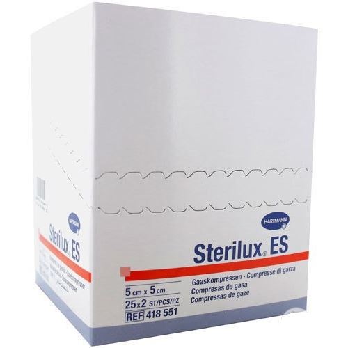 Sterilux ES sterilní, 17vl/8vrt; 25 x 2 ks; 5 x 5 cm (2050200)