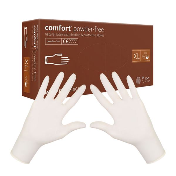 Rukavice Comfort bez pudru, 100ks - XL