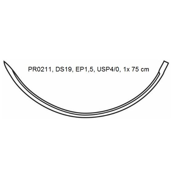 Chirlac Rapid Violet DS19; EP1,5; USP4/0; 1x75cm; 24 ks