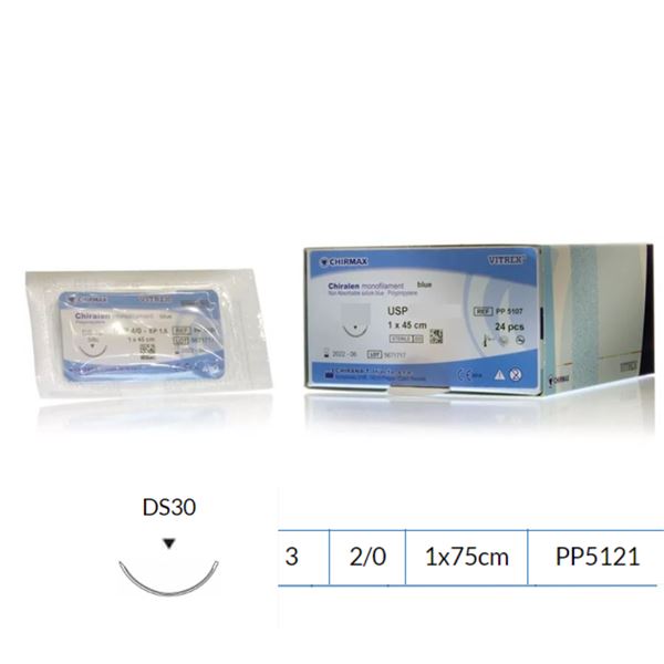 Chiralen MNF blue DS30 EP3 USP2/0, 1x75cm, 24ks