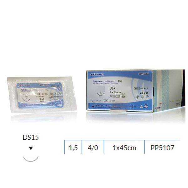 Chiralen MNF blue EP1.5 USP4/0, DS15,1x45cm, 24ks