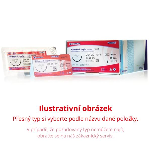 Chirasorb Rapid Violet HR22 EP1.5 USP4/0, 1x75cm, 24ks