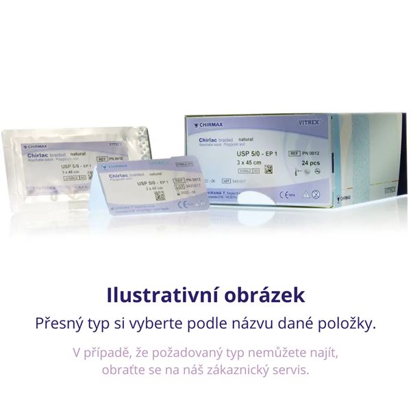 Chirlac BR natural HR18 EP1.5 USP 4/0, 1x75cm, 24ks