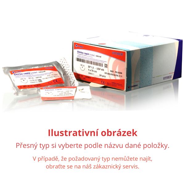 Chirlac rapid natural EP3 USP2/0, 3x45cm, 24ks