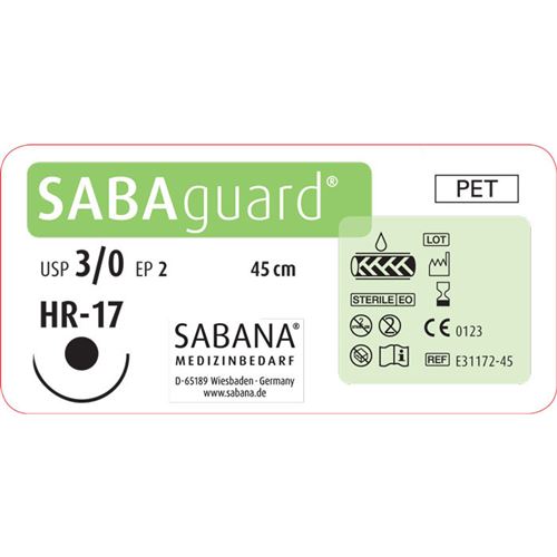 SABAguard EP2 USP3/0 HR17 zelené 45cm, 24ks