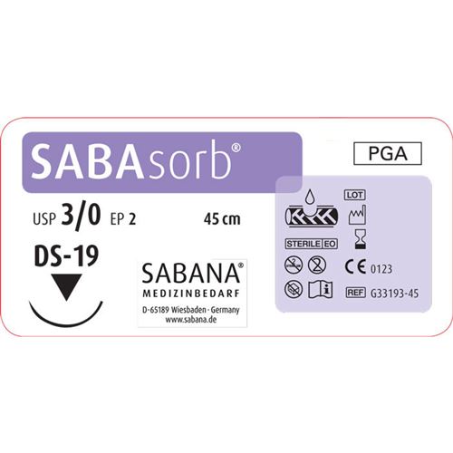 SABAsorb EP2 USP3/0 DS19 fialová 45cm, 24ks