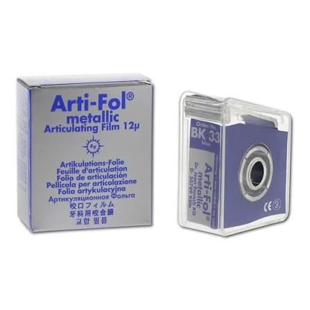 Artikulační folie Metallic Bausch BK33 modrá 12my