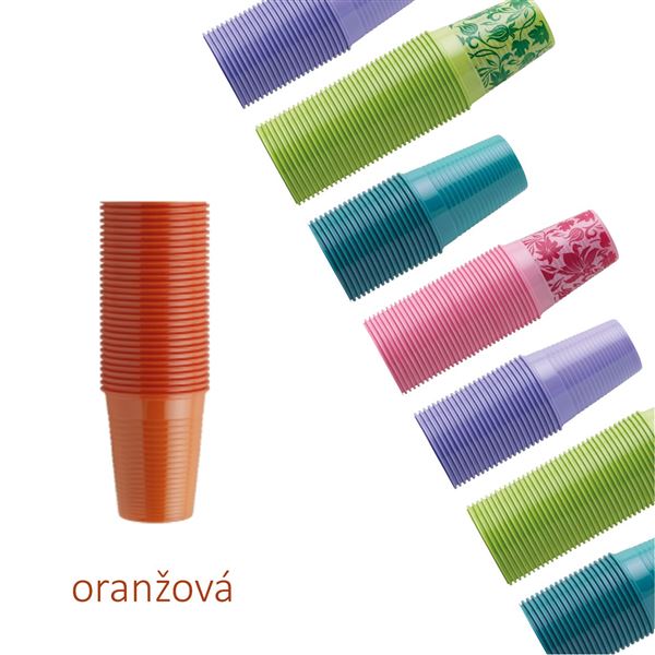 Kelímky Monoart Euronda 200ml oranžové 1000ks