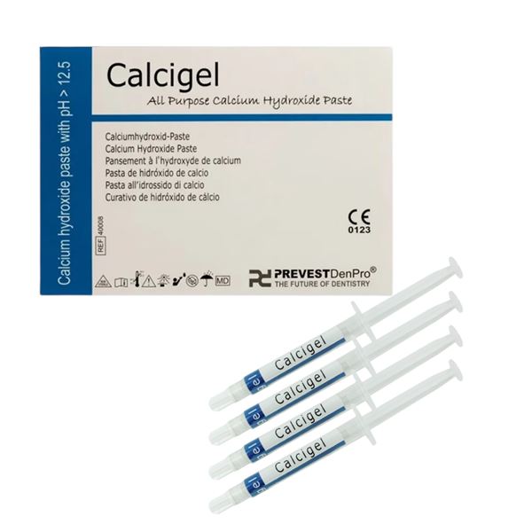 CALCIGEL kalcium hydroxidový gel 4 x 2g tuba + 20kanyl