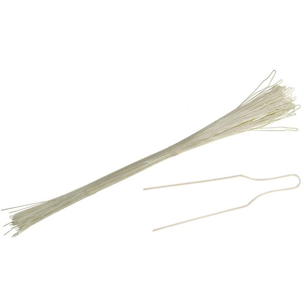Ligatury kovové dlouhé, barva zubu - 100 ks