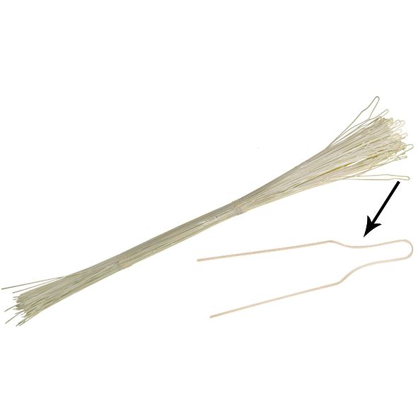 Ligatury kovové dlouhé, barva zubu - 100 ks