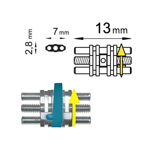 Micro expansion screw 8mm