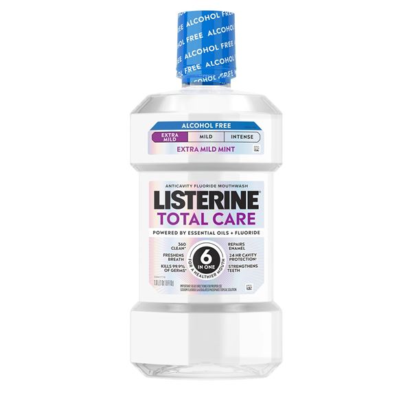 Listerine ÚV Total Care AF Extra Mild bez alkoholu 500 ml