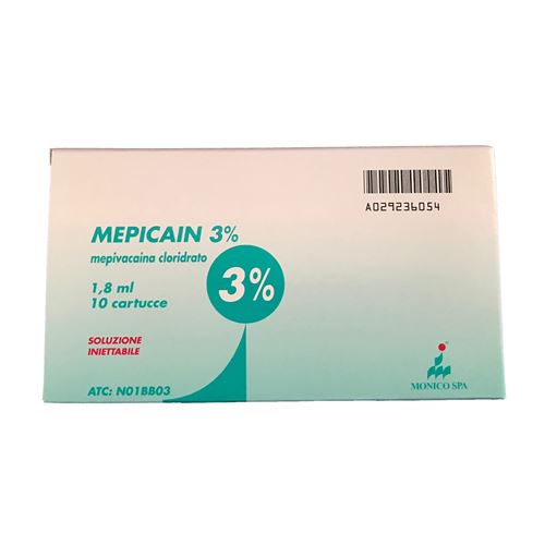 Mepicain 3% 10 x 1,8 ml - SUKL 0232604-dočasně nedostupný