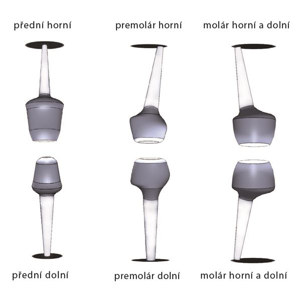 Edelweiss čep Molar S 1,4mm horní/dolní 2 ks