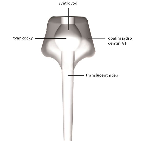 Edelweiss čep Anterior M 1mm horní 2 ks