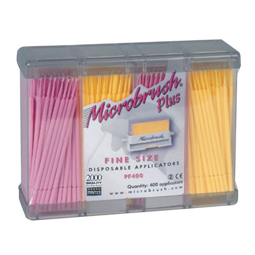 Microbrush Plus Fine růžové/žluté 400 ks