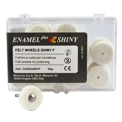Enamel Shiny filcové kotouče měkké pro vysoký lesk 30ks