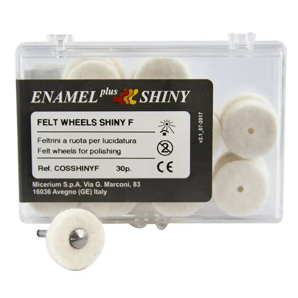 Enamel Shiny filcové kotouče měkké pro vysoký lesk 30ks