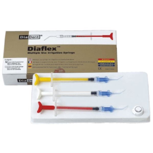 DiaFlex III výplachové stříkačky 3ks + 20kanyl