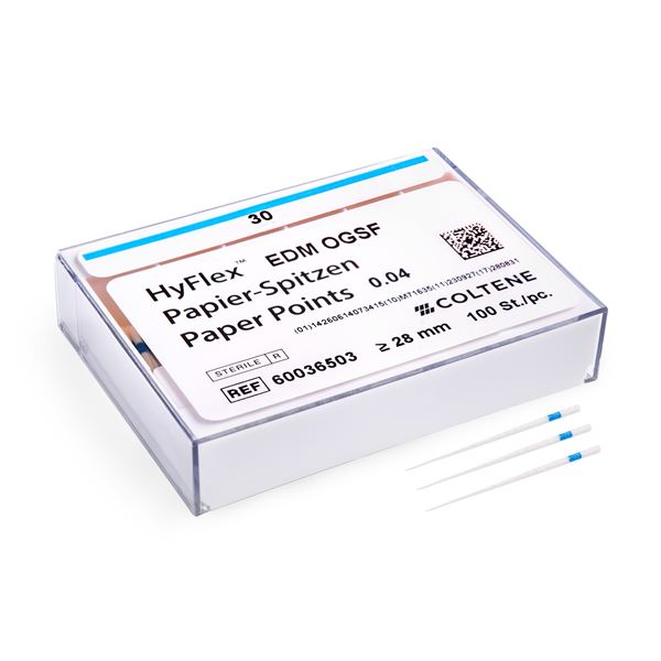 HyFlex EDM OGSF papírové čepy 30/.04