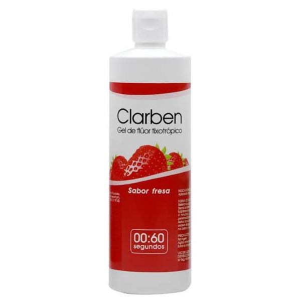 Fluoride gel Clarben jahoda 500 ml