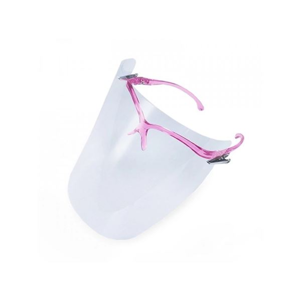 Ochranný štít Cerkamed Standard růžový + 10 fólií