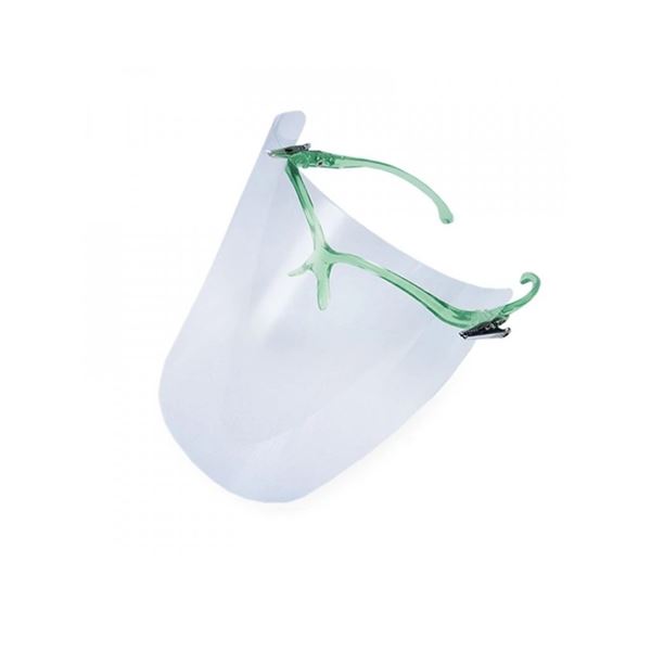 Ochranný štít Cerkamed Standard zelený + 10 fólií