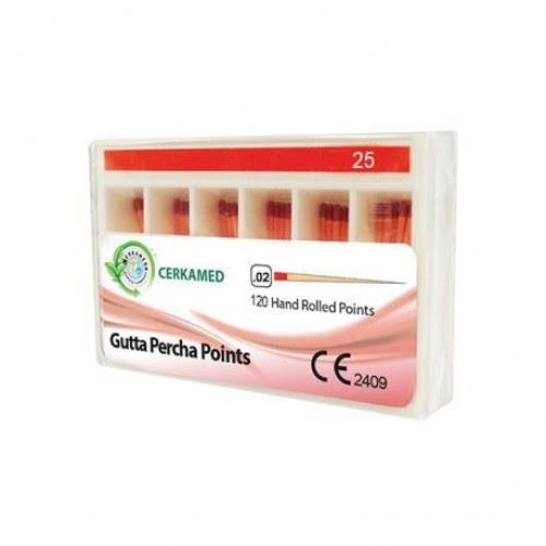 Gutaperčové čepy s měrkou 4 % 15-40 240ks