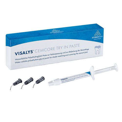 Visalys CemCore Try In Paste Dark A4 (1.4ml stř.+ 5 tips)