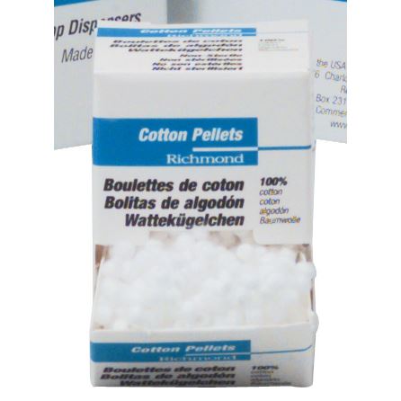 Cotton Pellets Richmond č. 4 - 3 mm, 3000 ks