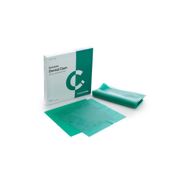 Dental Dam HySolate Latex Heavy Green 152 x 152 mm, 36 pcs