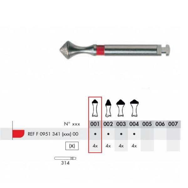 Diamant B ISOMETRIX FG F01 4 ks