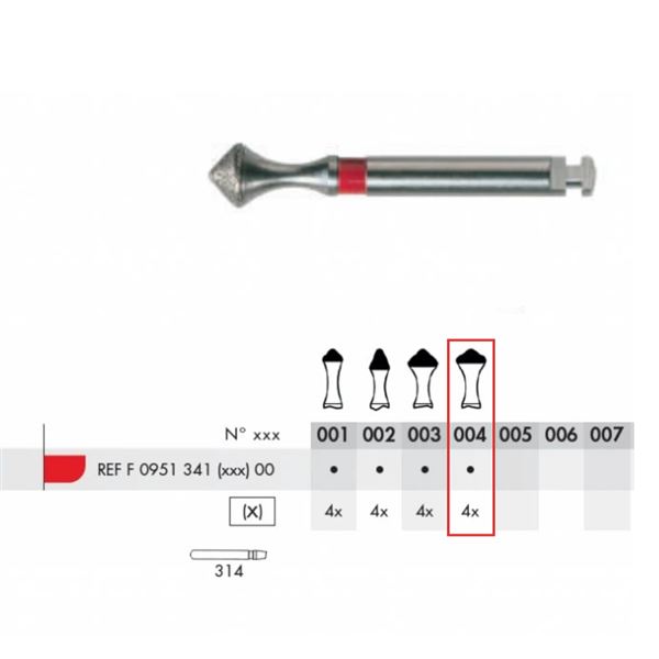 Diamant B ISOMETRIX FG F04 4 ks