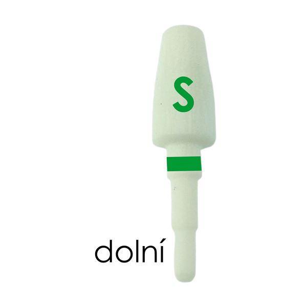 Evolution čepy refill, zelené S - 5 ks (D)