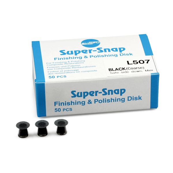 Super-snap černé hrubé mini 50ks L507